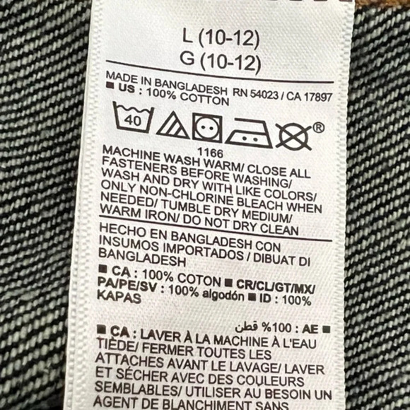 Old Navy girls denim jean jacket trucker style size 10-12 large - Picture 8 of 10